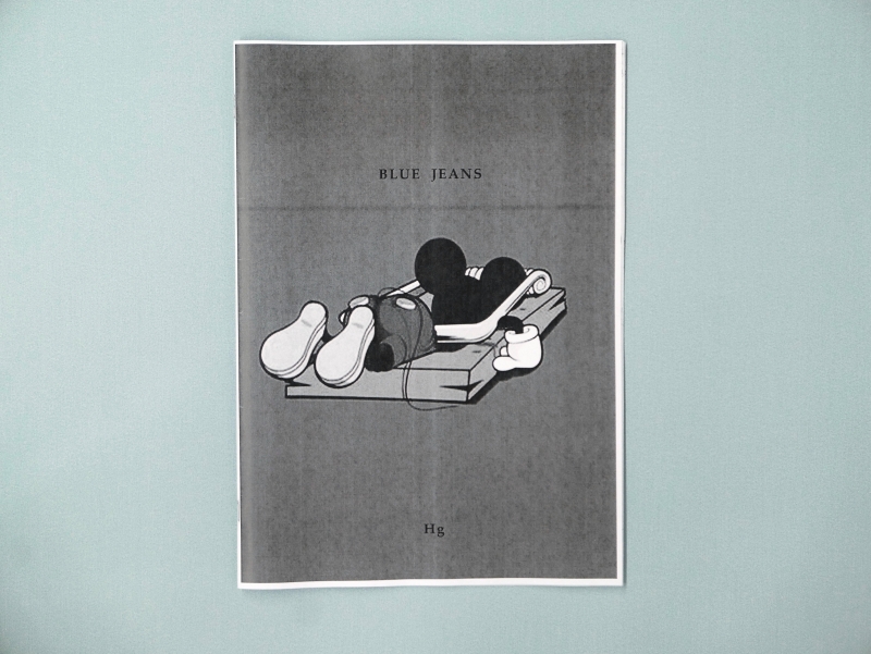 Blue Jeans 17 pages 21 x 30 cm  b/w photocopy  sin
