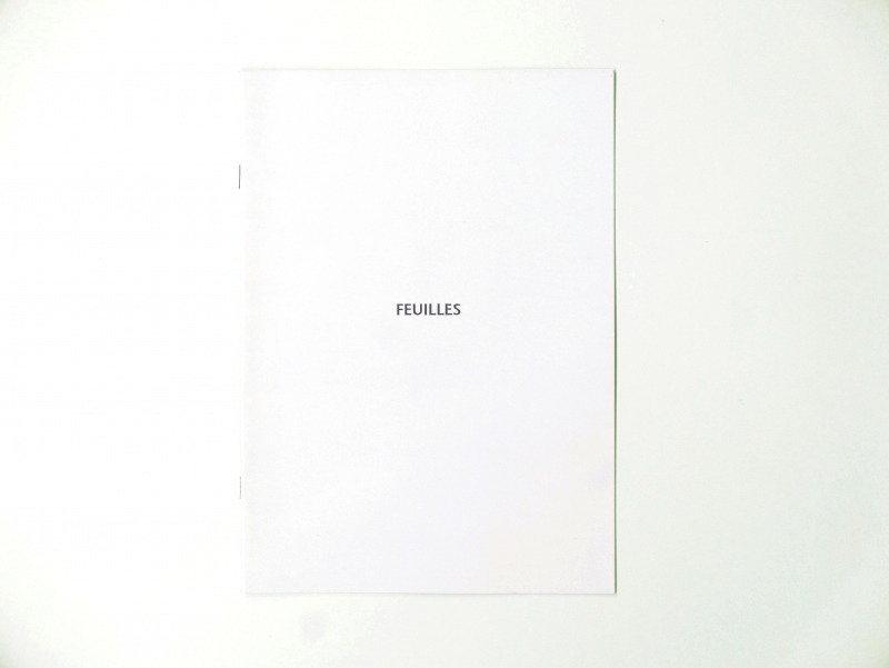 Feuilles 10 pages 20 x 28 cm b/w photocopy single 