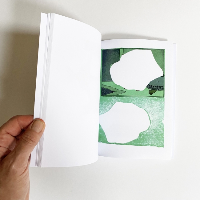 GREEN after a poem by Carl Andre 33 pages 15 x 21 