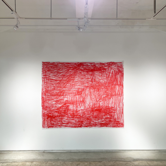 Pièce de coeur, Kyoto, 2024 acrylic on canvas 180