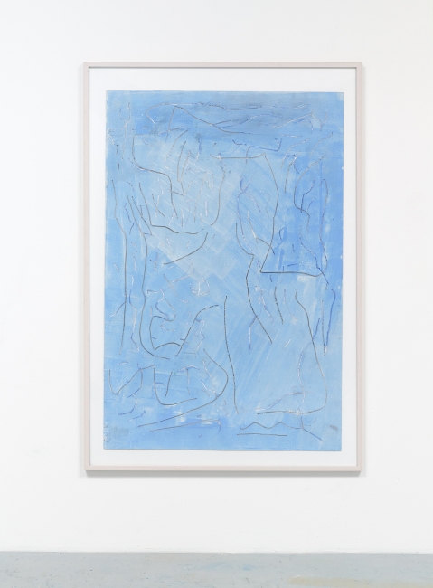 Untitled, 2017 cut cardboard, acrylic 150 x 108 cm