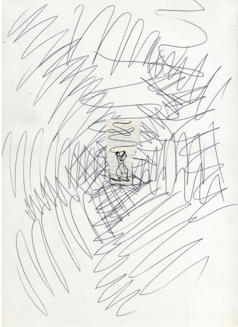 Untitled, 2016 collage, ballpoint pen on paper 21 