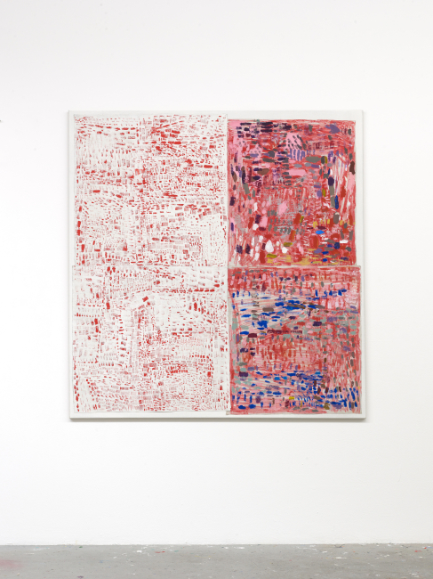 Untitled 2024 acrylic on linen 150 x 144 cm