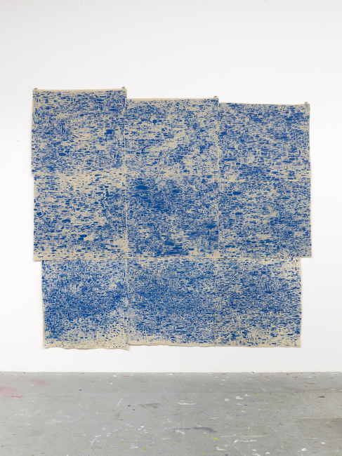 Untitled 2024 acrylic on linen 250 x 280 cm