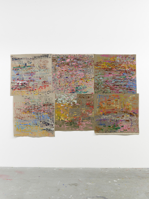 Untitled 2024 acrylic on linen 170 x 225  cm