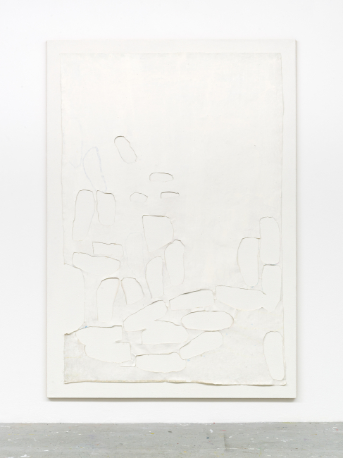 Untitled, 2022 acrylic on canvas on linen 230 x 16