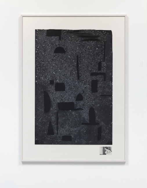 Untitled, 2013 perforated and cut paper 152,5 x 10