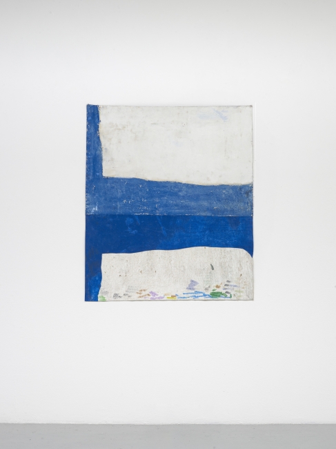 Untitled, 2022 acrylic & collage on canvas 114 x 9