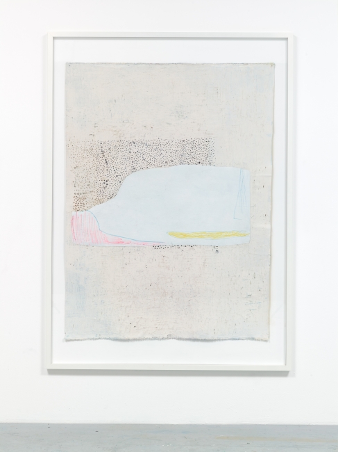 Untitled, 2018 acrylic, felt pen, collage on canva