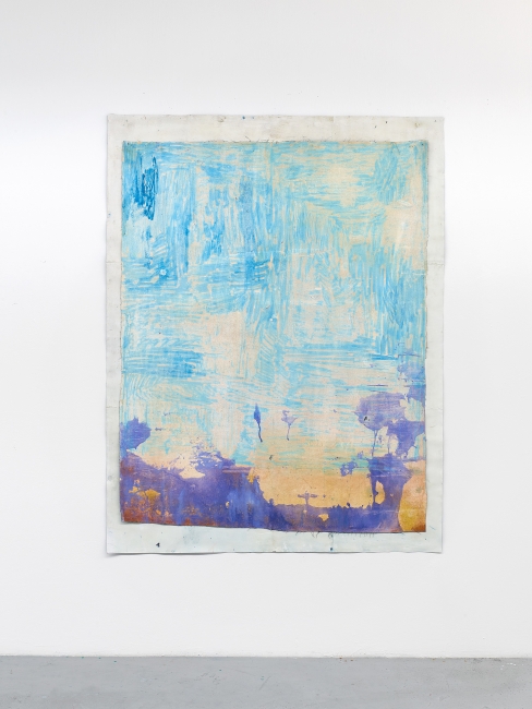 Untitled, 2020 acrylic on canvas and paper 187 x 1