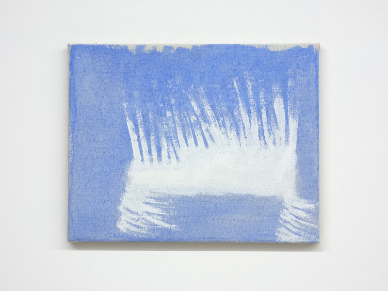 Untitled 2026 acrylic on linen 34 × 43 cm